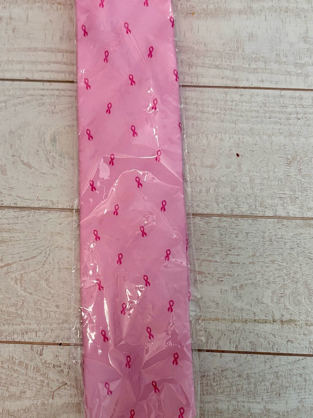 NIP Pink Ribbon Breast Cancer Awareness Necktie